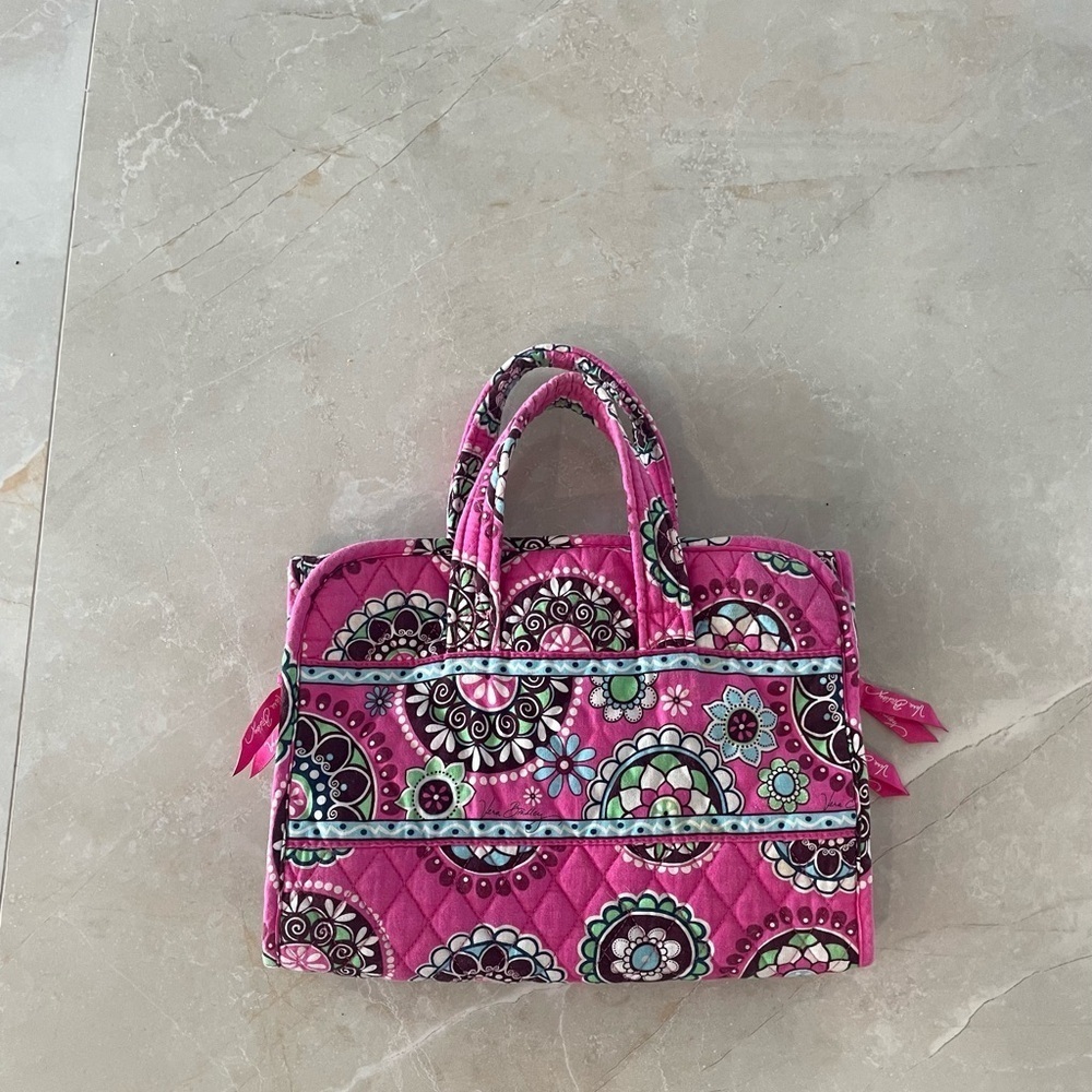 Vera Bradley Hanging Travel
Organizer Blush Pink for Makeup Jewelry Toiletries - Picture 1 of 7